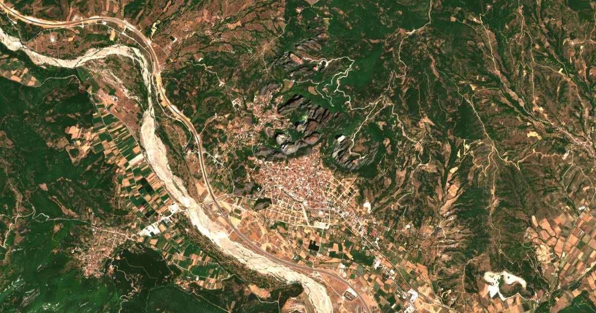 Satellitenkarte von Kalambaka