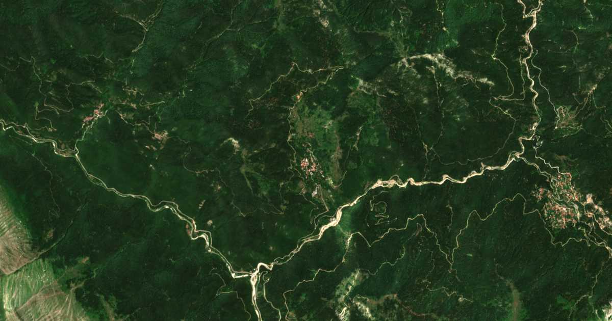Satellitenkarte von Kallirrói