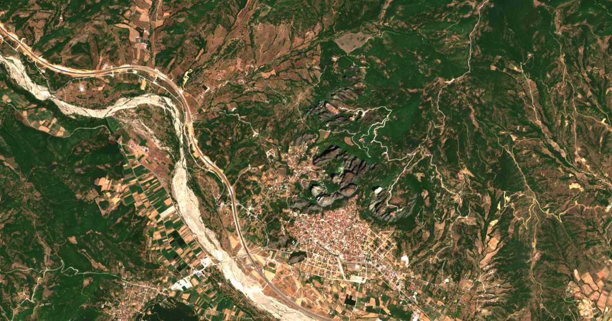 Satellitenkarte von Kastraki
