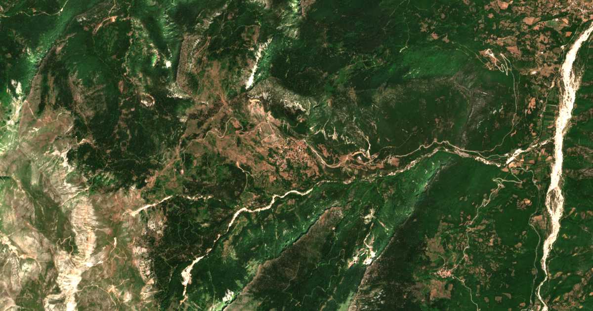 Satellitenkarte von Klinó