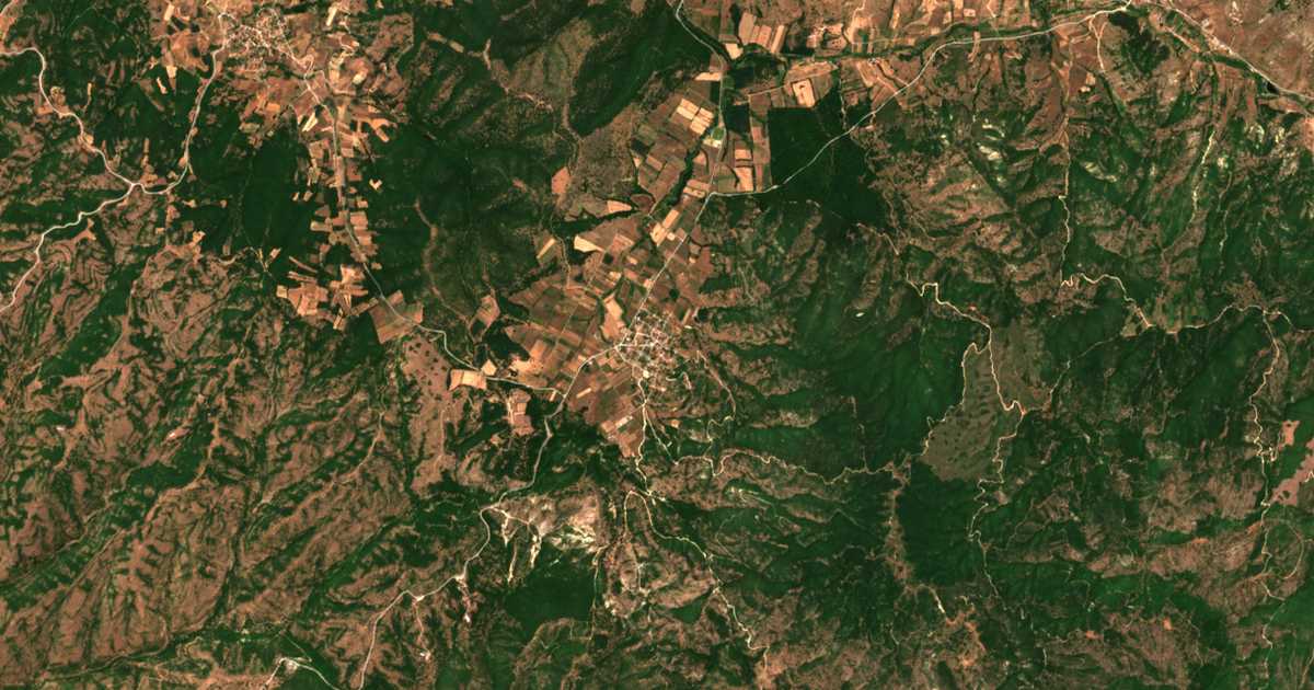 Satellitenkarte von Koniskós