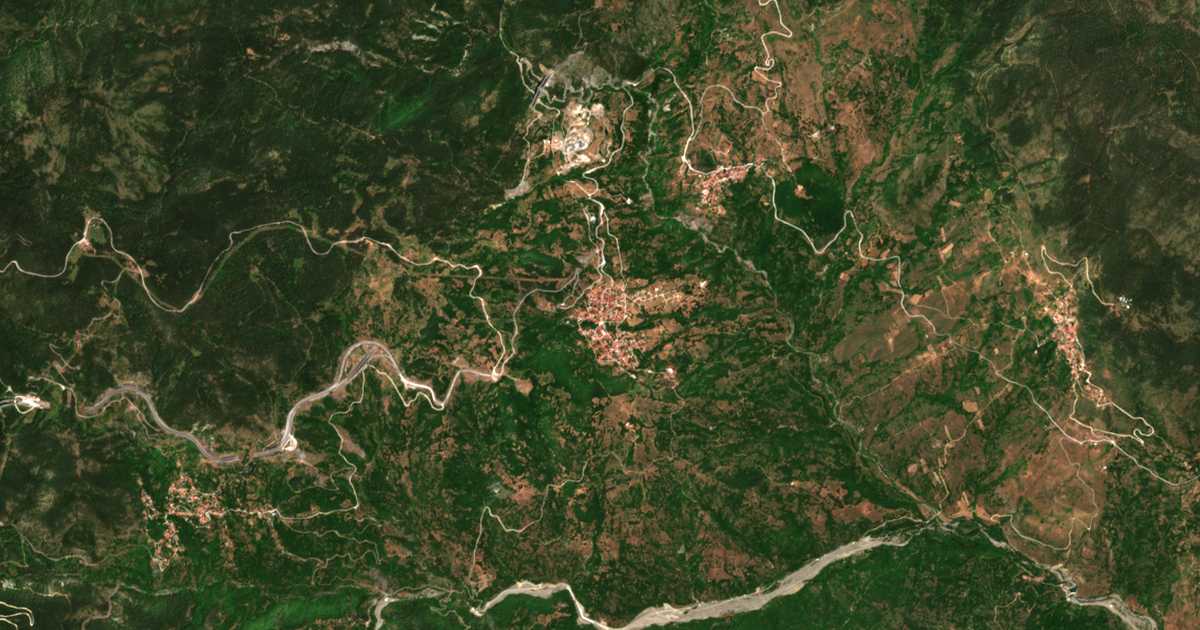 Satellitenkarte von Panagía