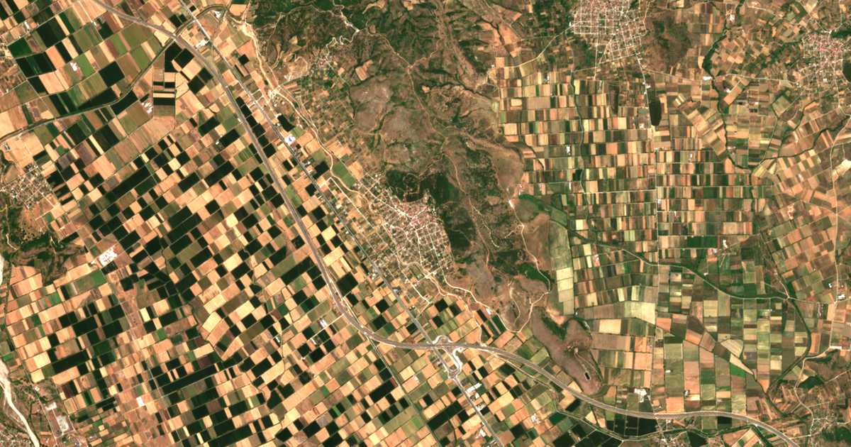 Satellitenkarte von Vasilikí
