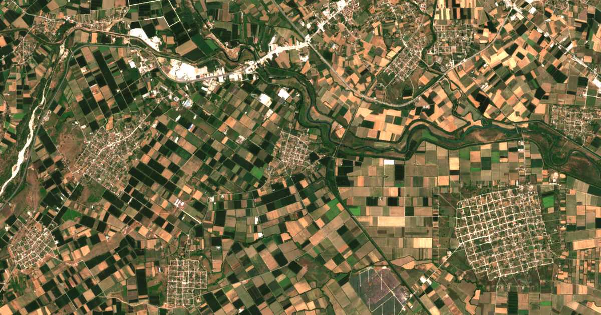Satellitenkarte von Droserón