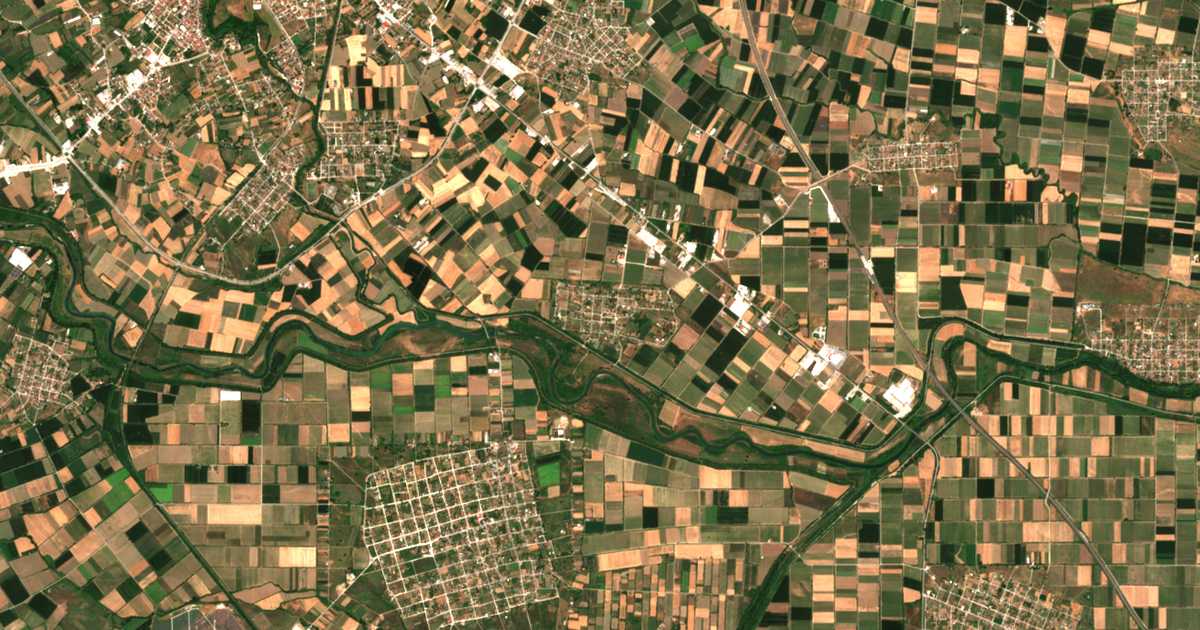 Satellitenkarte von Agía Kyriakí