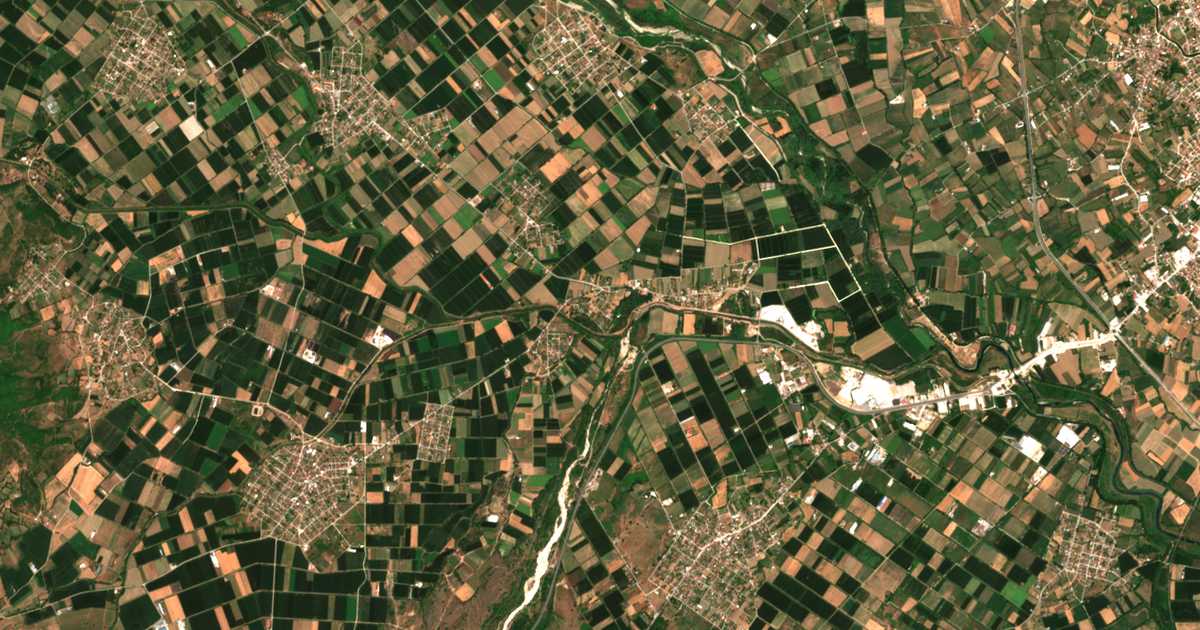 Satellitenkarte von Ammoudiá