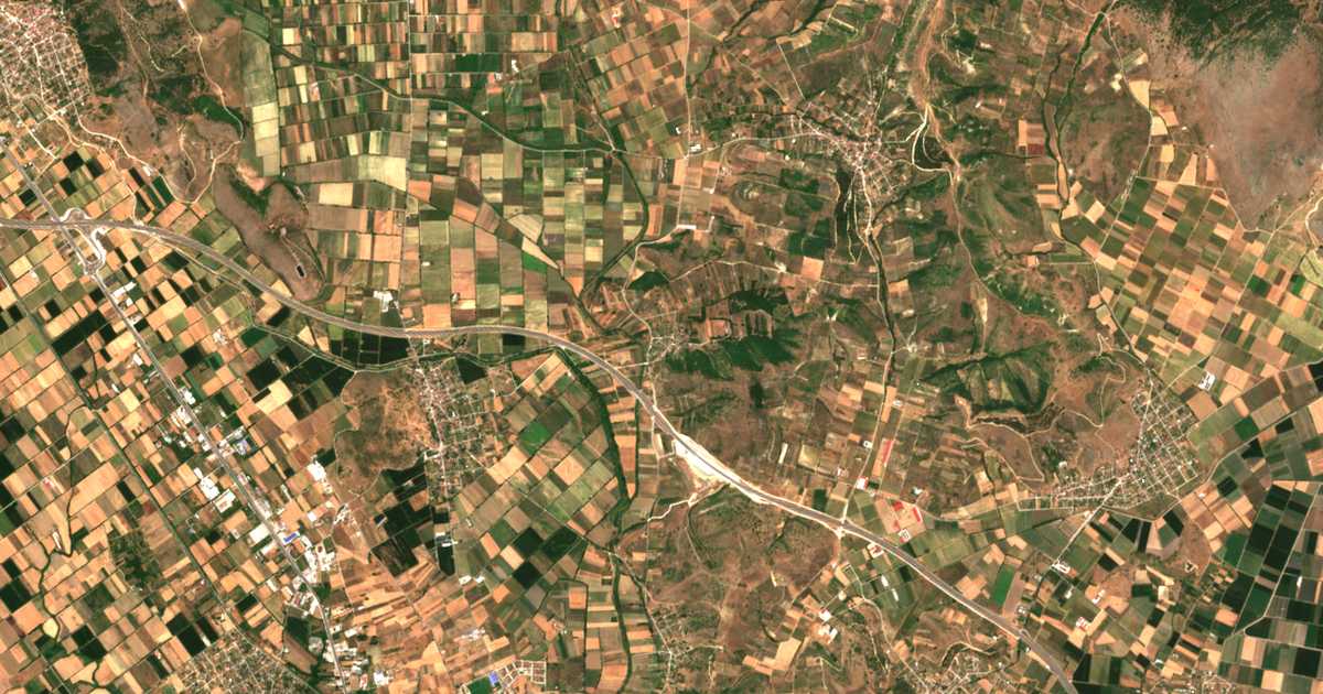 Satellitenkarte von Chaïdeméni