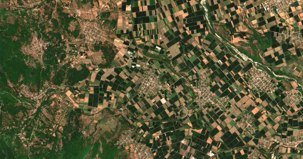 Satellitenkarte von Dendrochórion