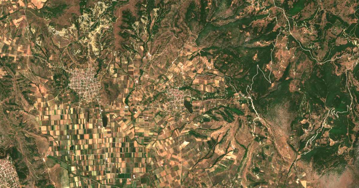 Satellitenkarte von Plátanos