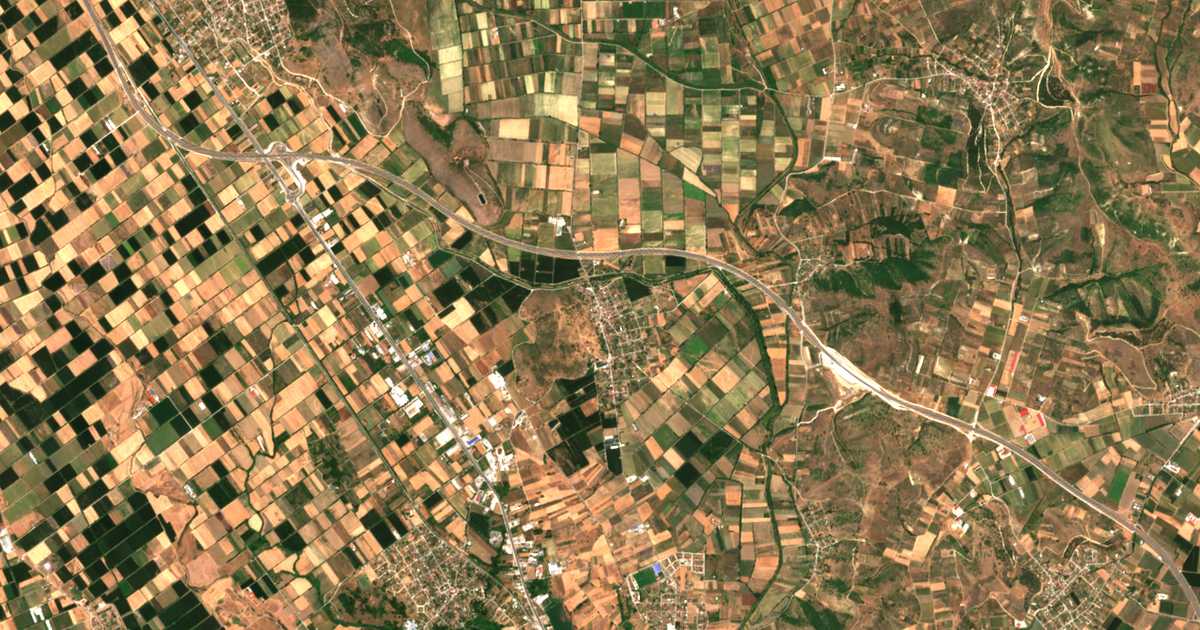 Satellitenkarte von Ráxa