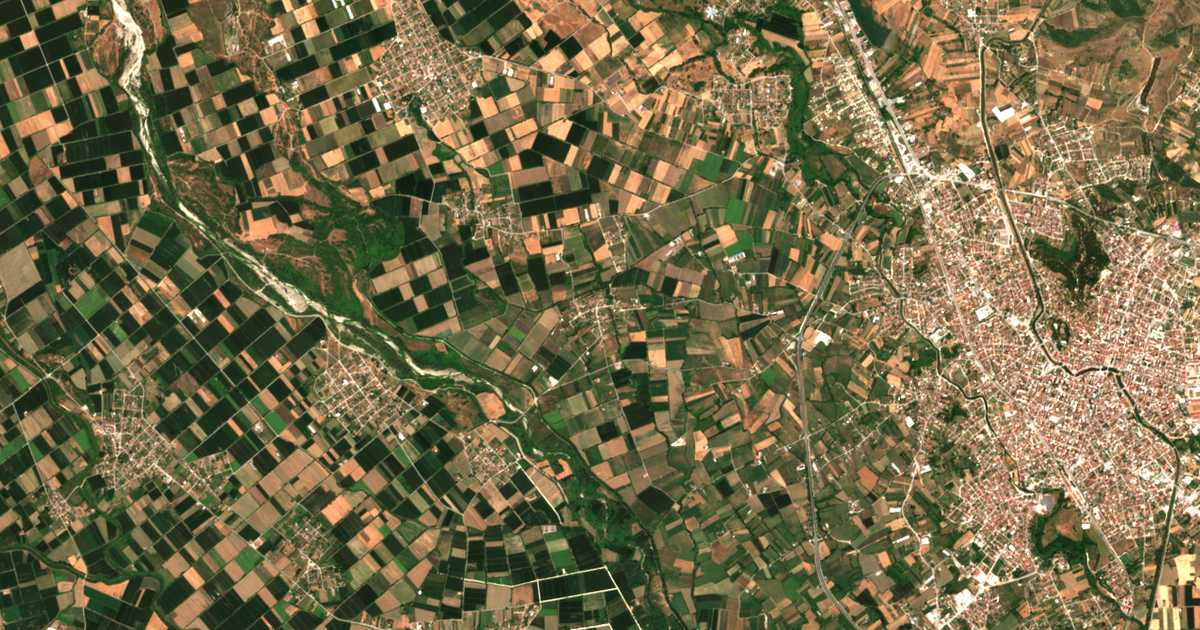 Satellitenkarte von Rógkia