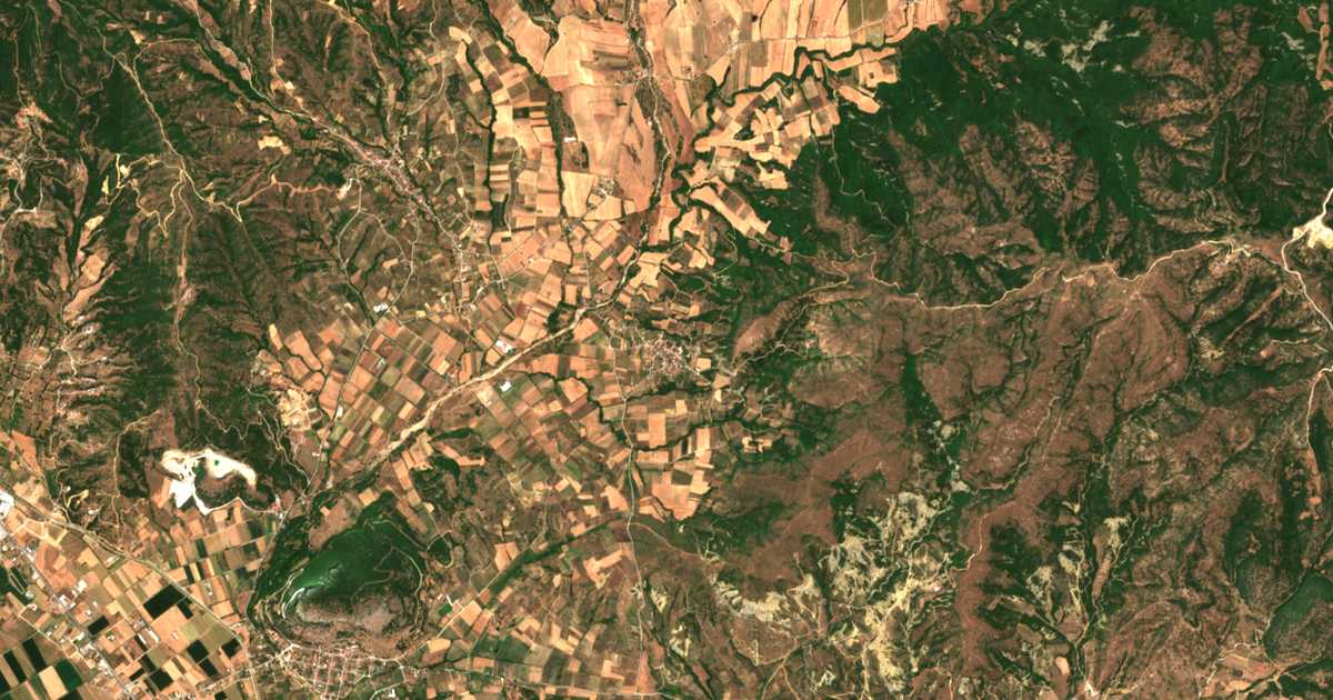 Satellitenkarte von Spathádes