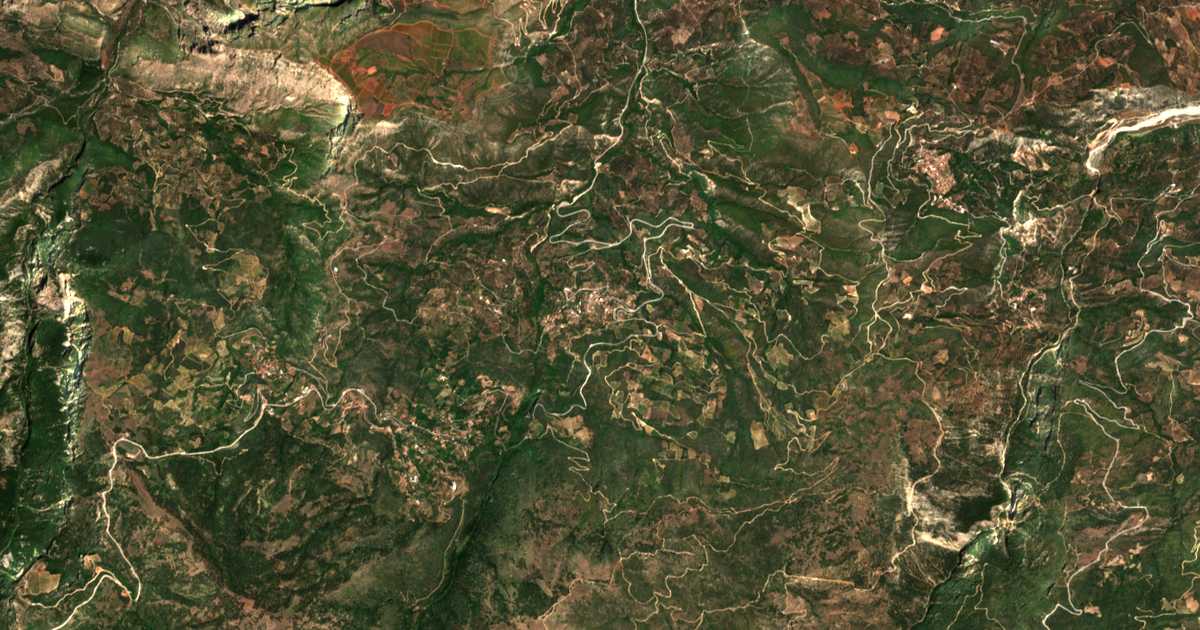 Satellitenkarte von Áno Diakoptón