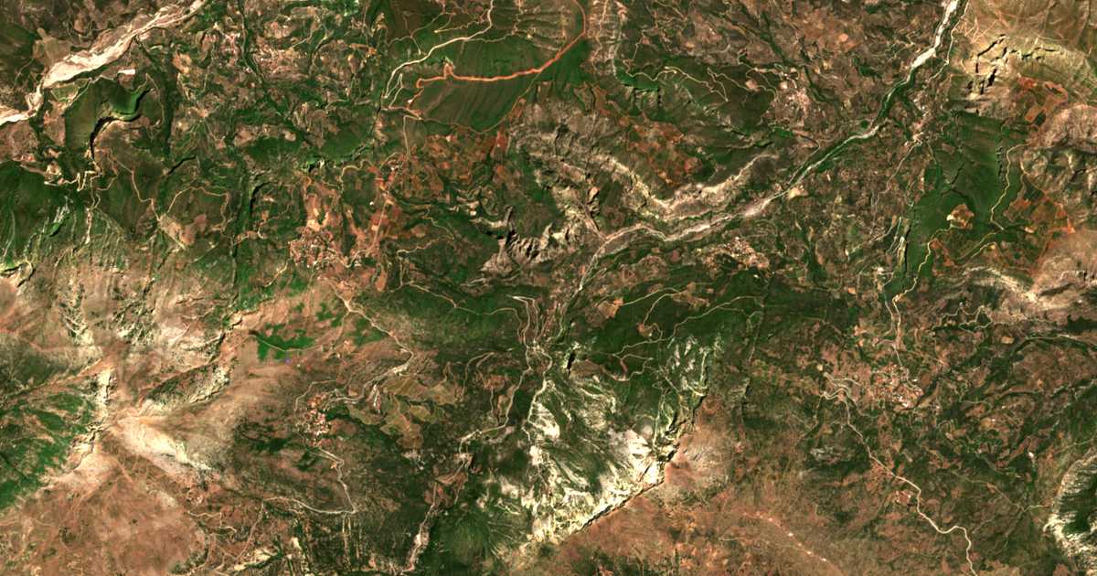 Satellitenkarte von Boufoúskia