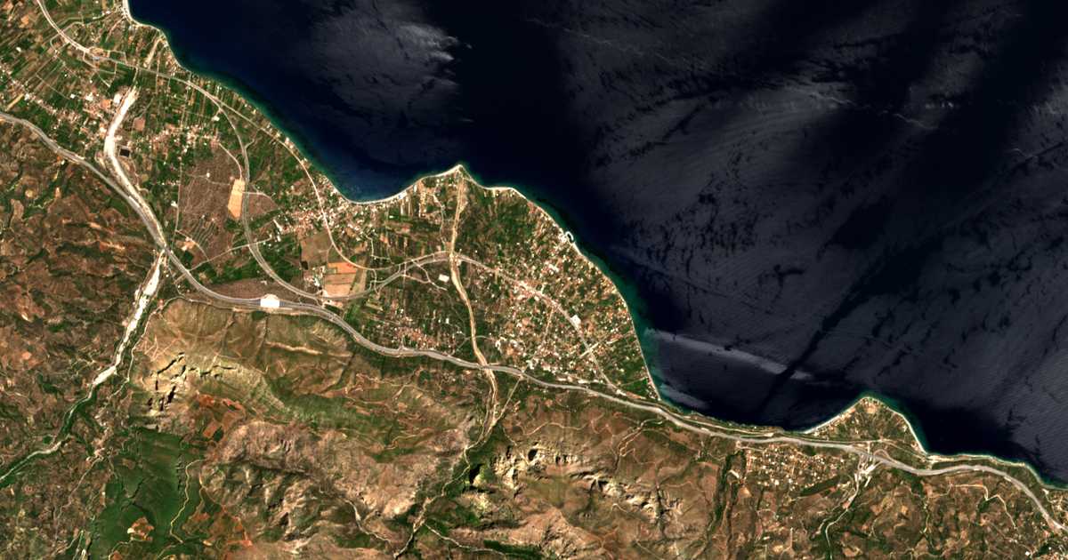 Satellitenkarte von Diakopto