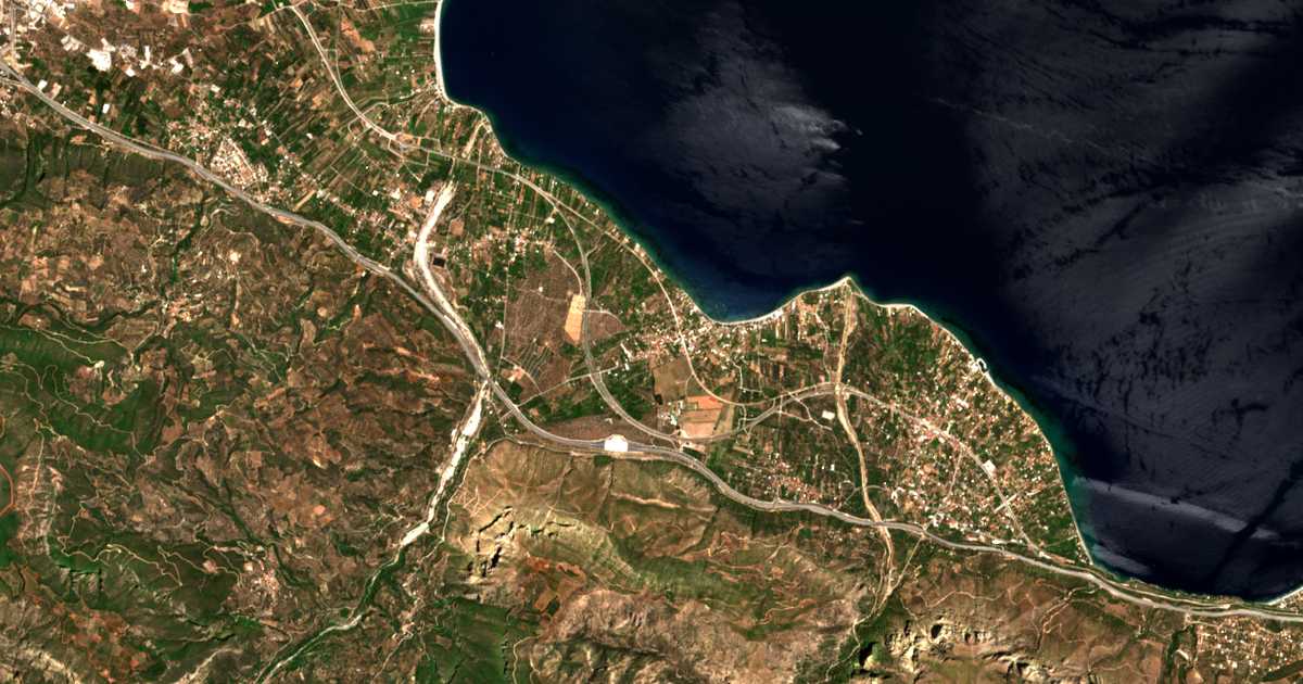Satellitenkarte von Elaión