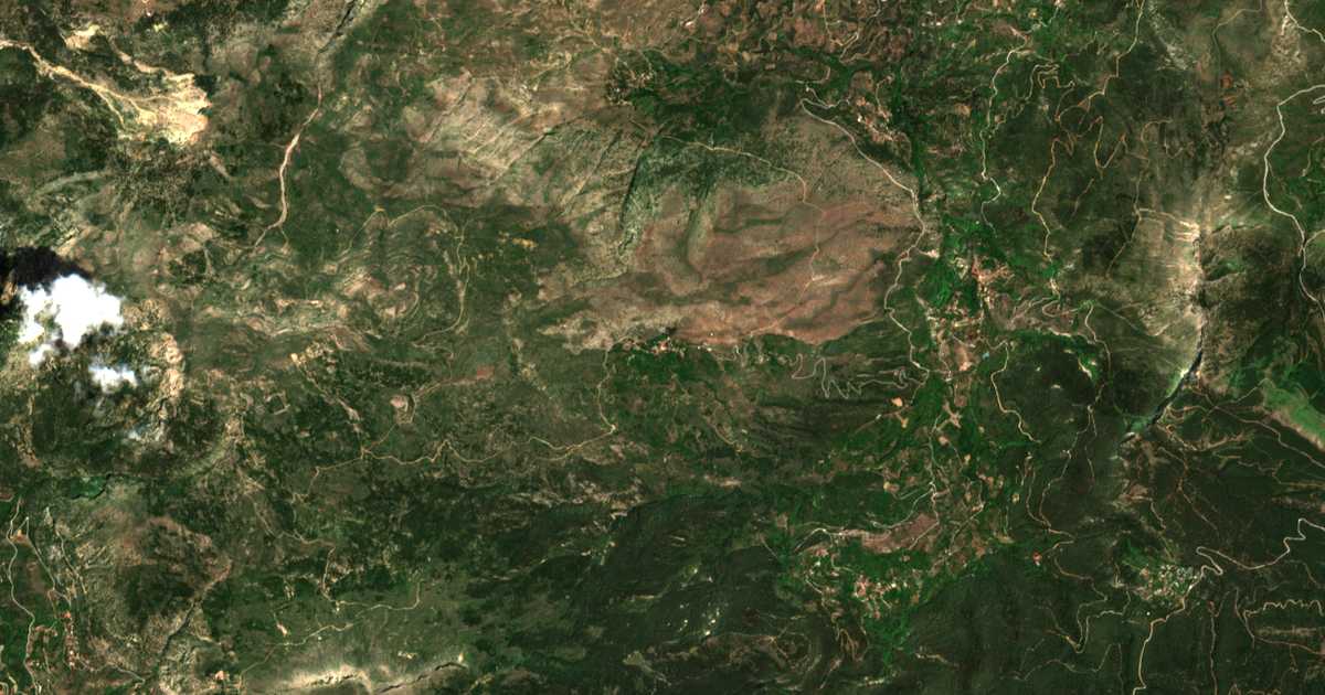 Satellitenkarte von Exochí
