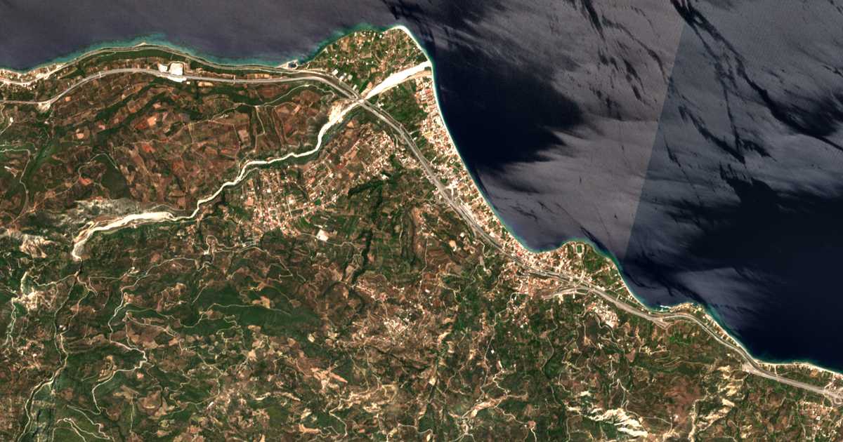 Satellitenkarte von Gkoumaíika