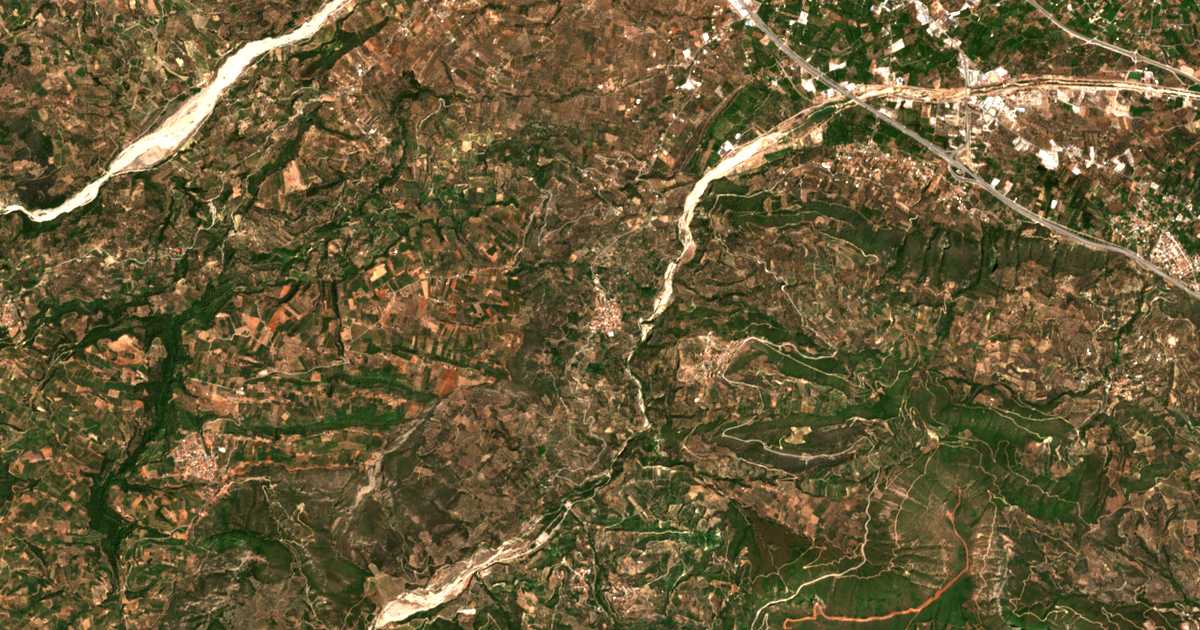 Satellitenkarte von Káto Mavríkion