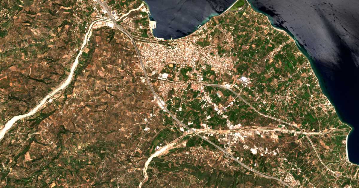 Satellitenkarte von Kouloúra