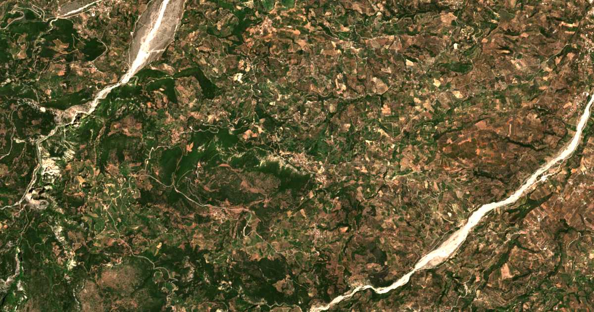 Satellitenkarte von Lakka