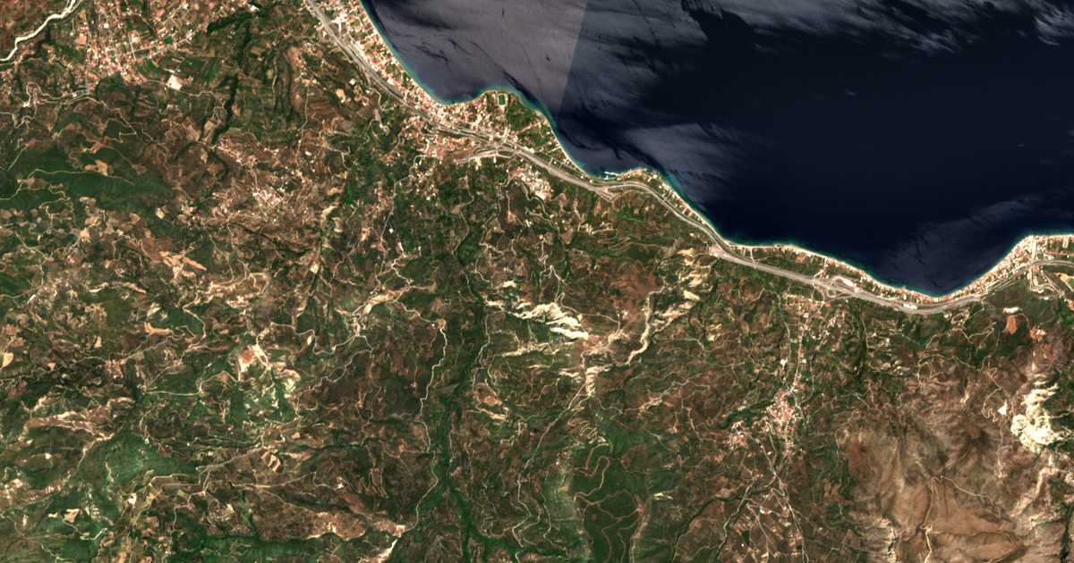 Satellitenkarte von Lampinós