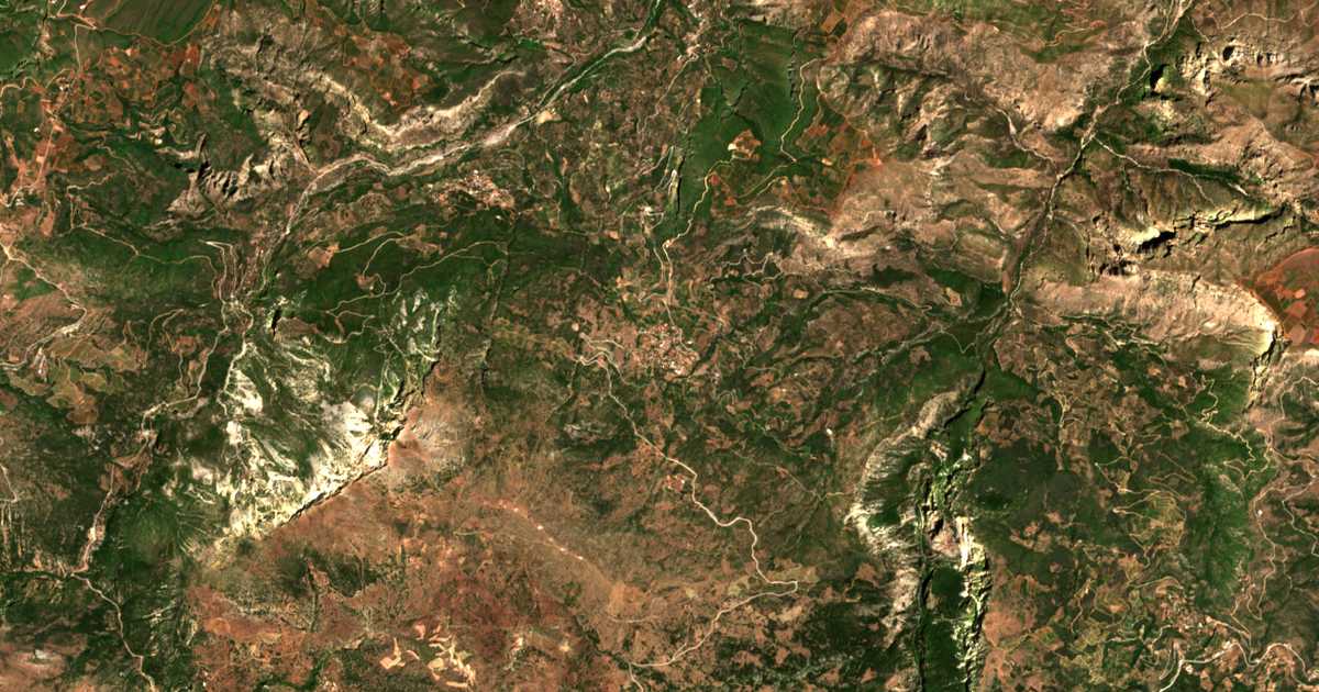Satellitenkarte von Mamousiá