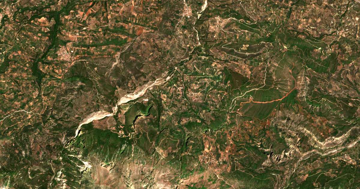 Satellitenkarte von Melíssia