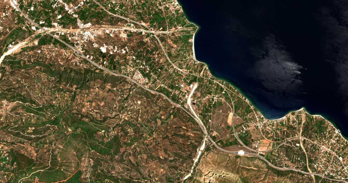 Satellitenkarte von Nikolaíika