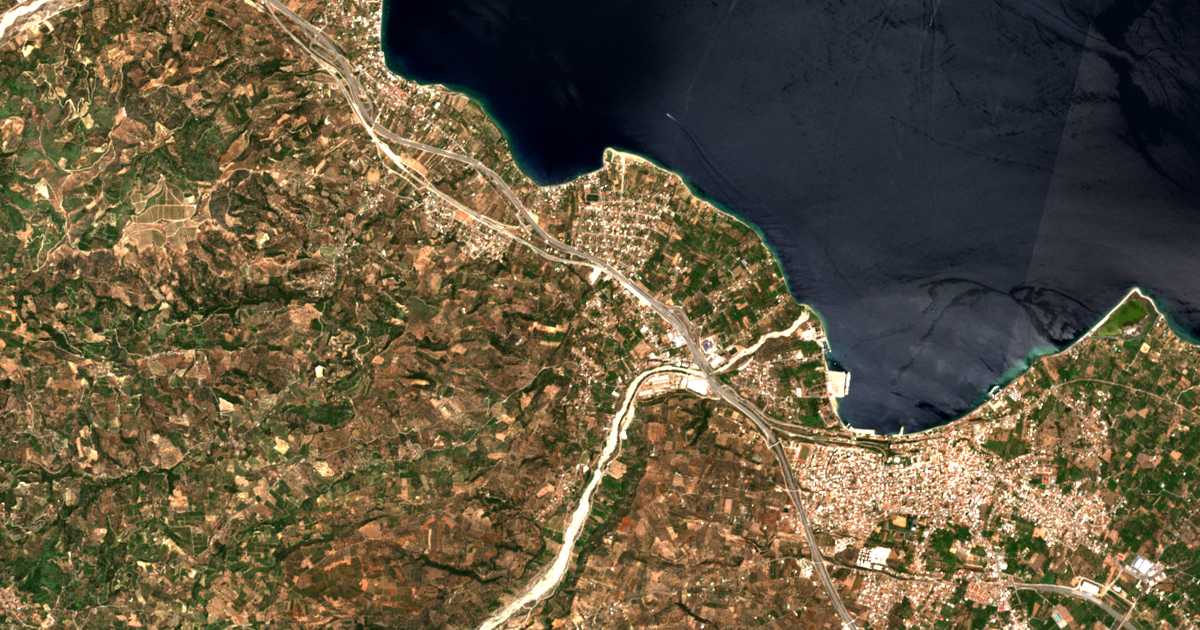 Satellitenkarte von Rododáfni