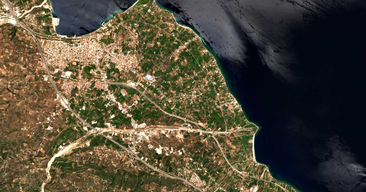 Satellitenkarte von Témeni