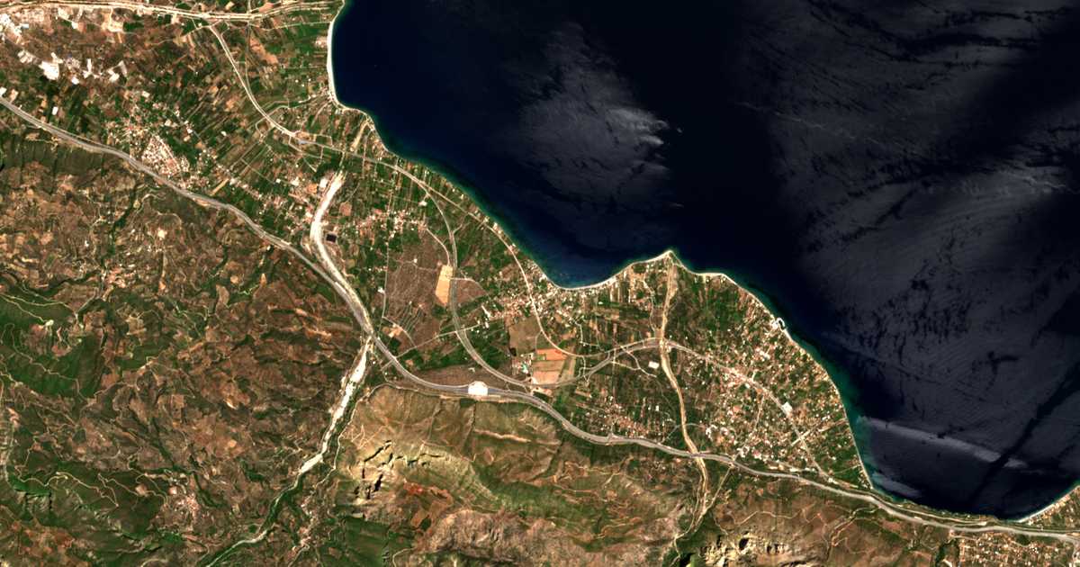 Satellitenkarte von Terpsithéa