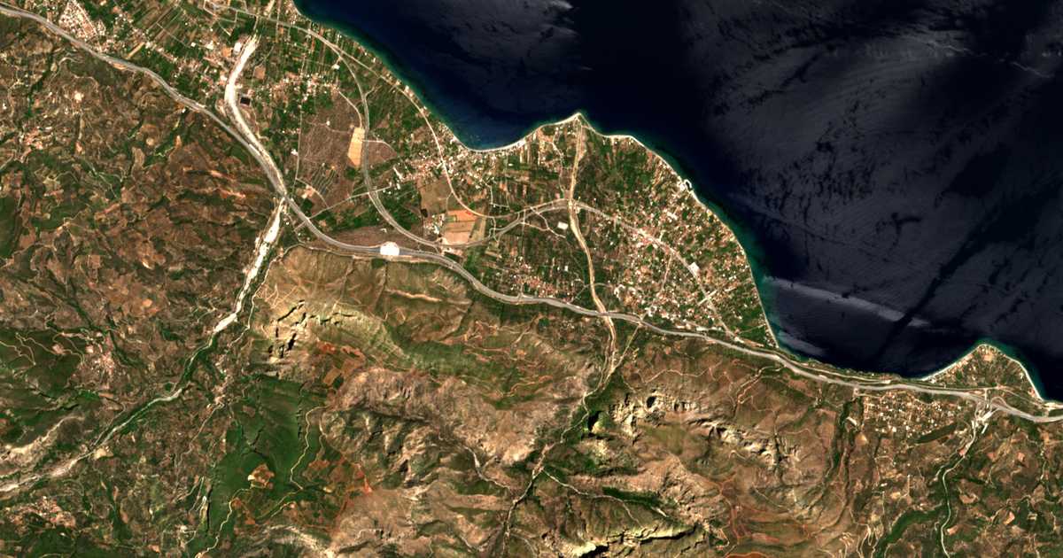 Satellitenkarte von Zachlorítika