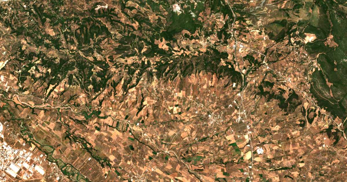 Satellitenkarte von Agriliá