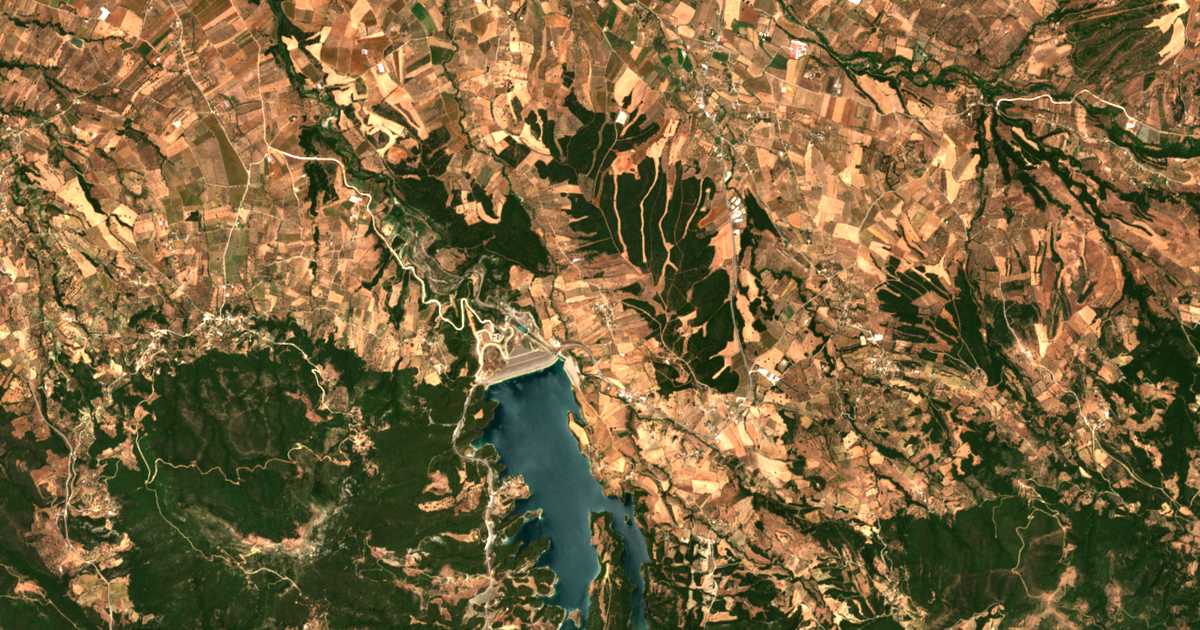 Satellitenkarte von Astérion