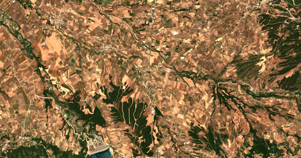 Satellitenkarte von Dafnoúla
