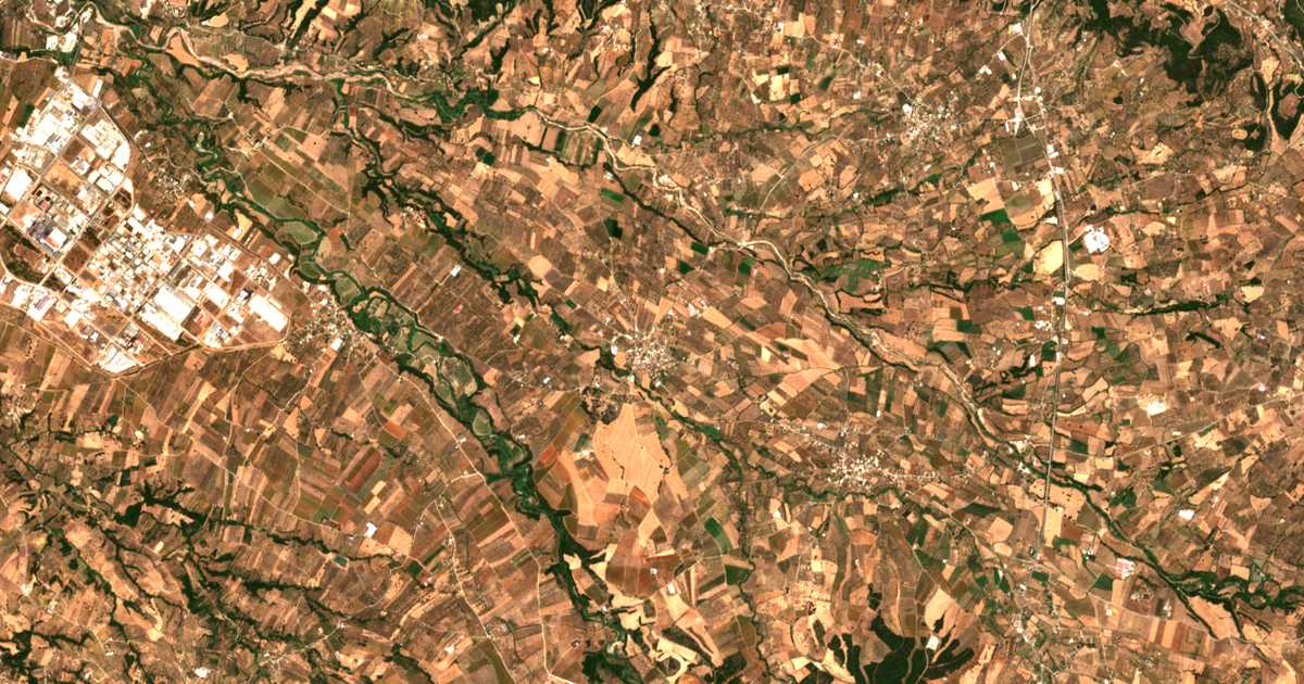 Satellitenkarte von Ísoma