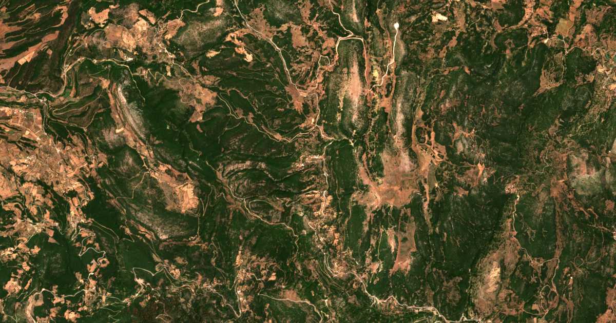 Satellitenkarte von Kalanístra