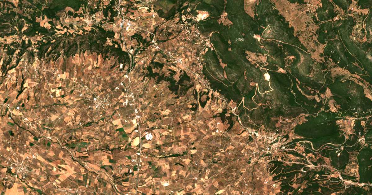 Satellitenkarte von Káto Platanóvrysi