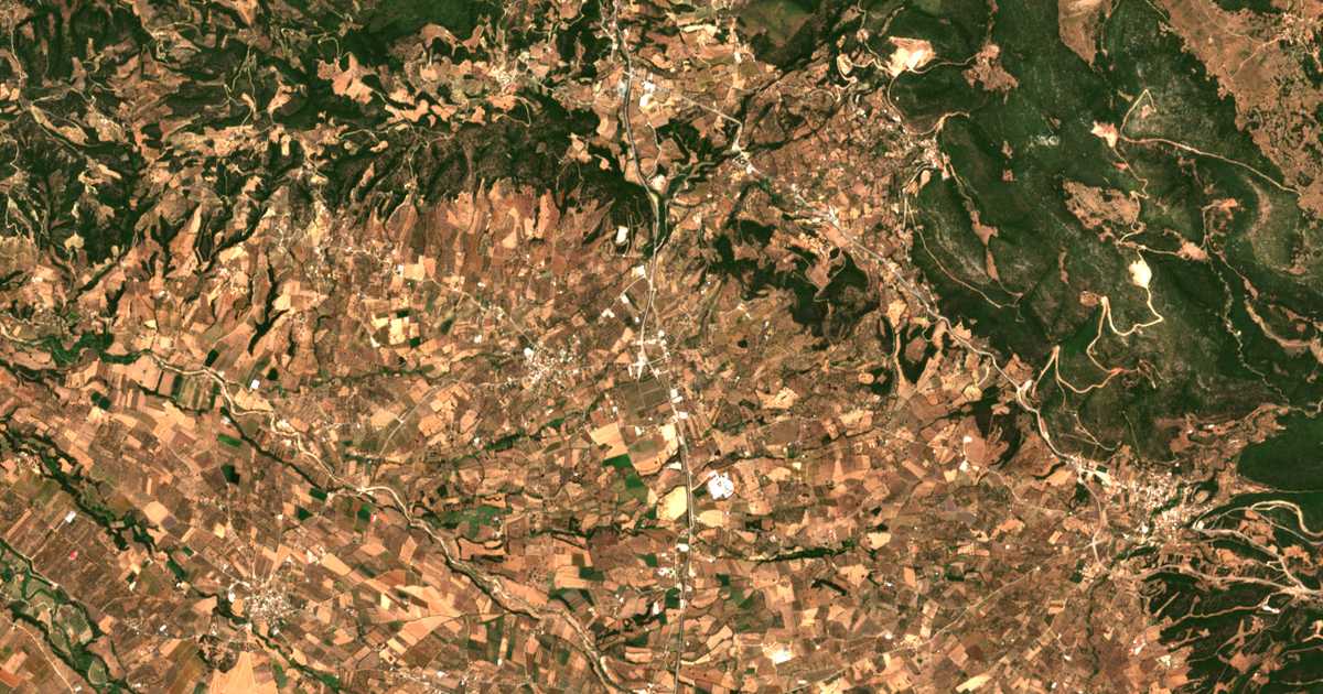 Satellitenkarte von Kydoníai