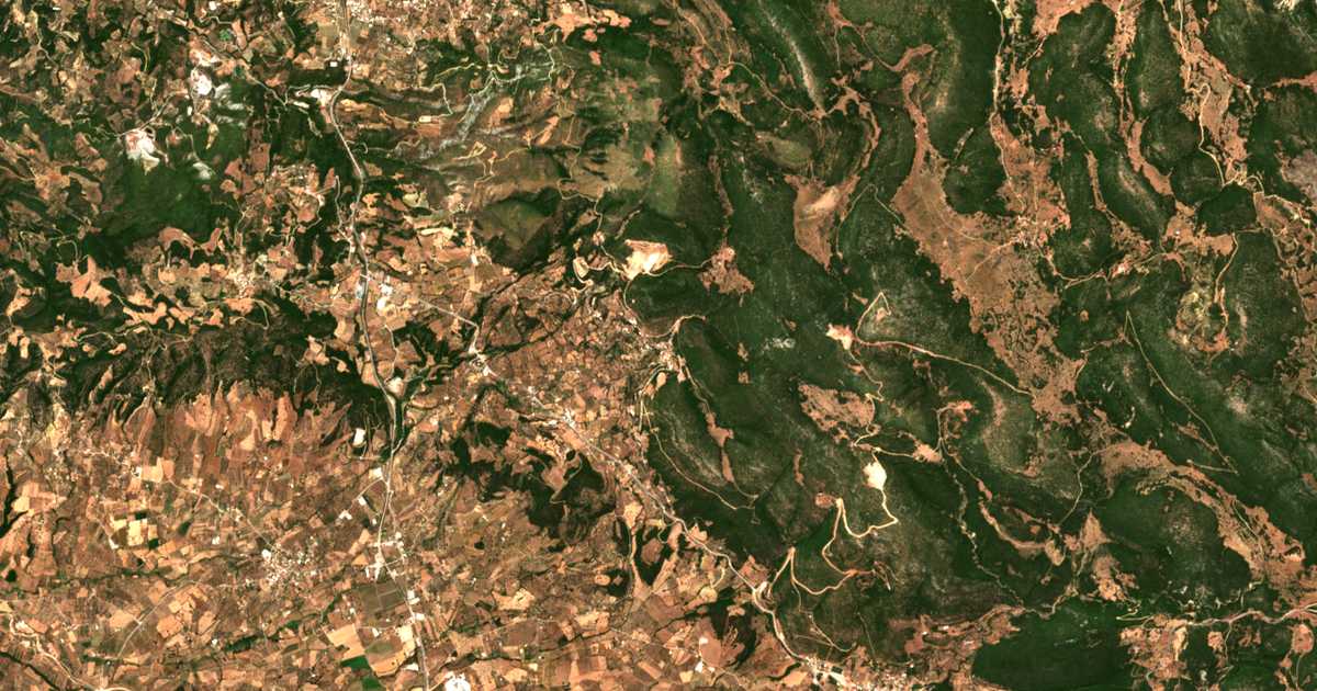 Satellitenkarte von Platanóvrysi