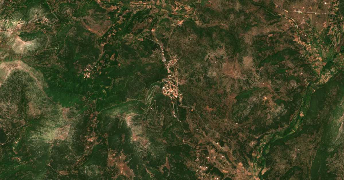 Satellitenkarte von Dáfni