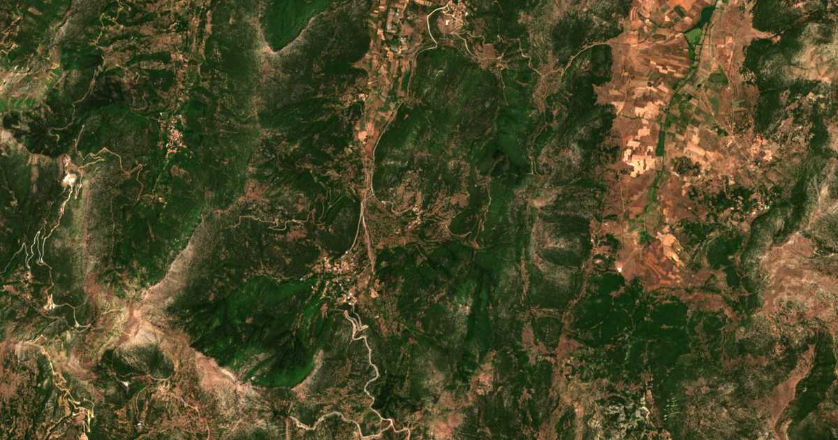 Satellitenkarte von Kándalos