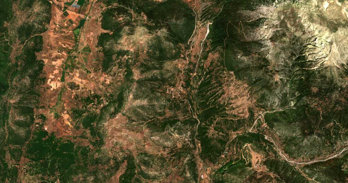 Satellitenkarte von Kastria