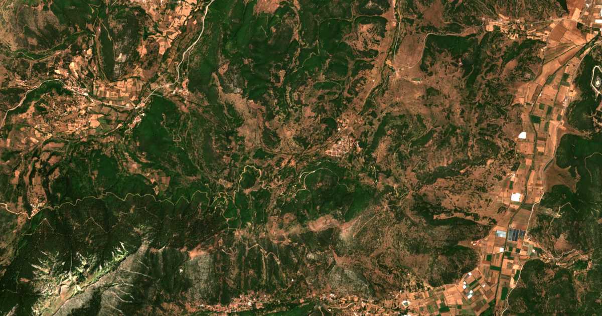 Satellitenkarte von Koúteli