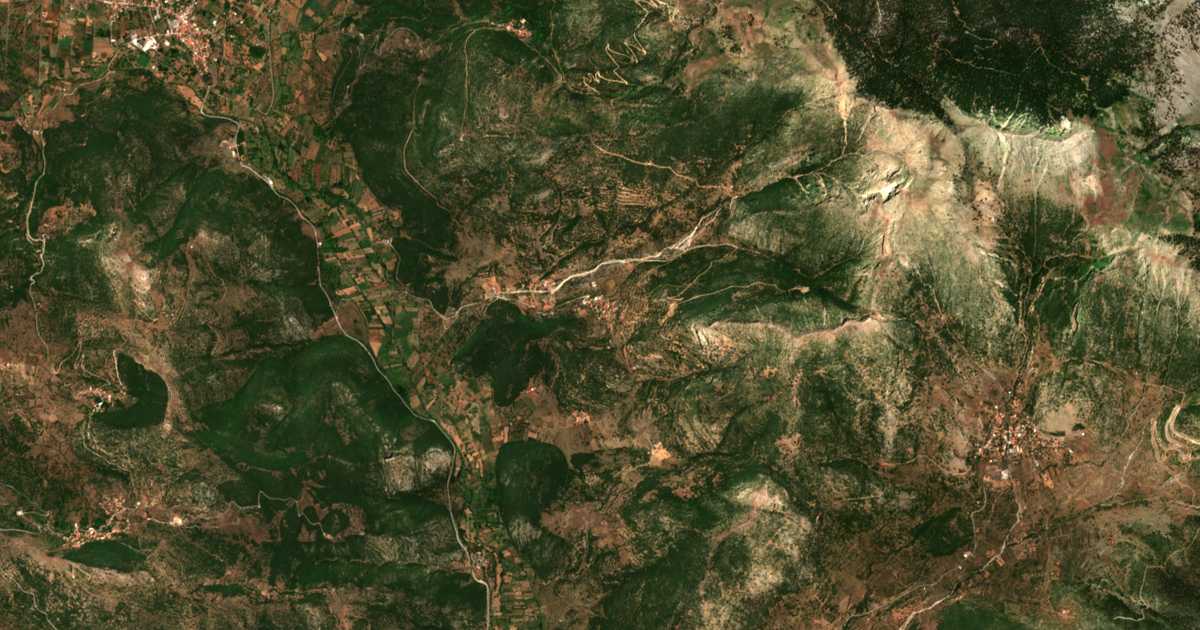 Satellitenkarte von Krinófyta