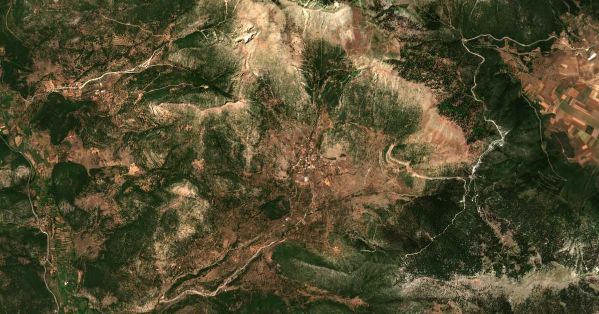 Satellitenkarte von Lykouría