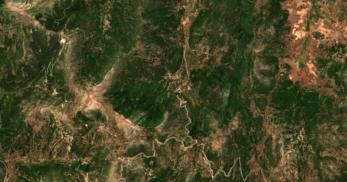 Satellitenkarte von Priólithos