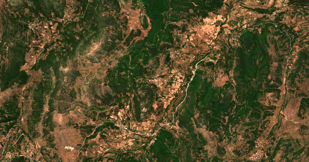 Satellitenkarte von Trechlón