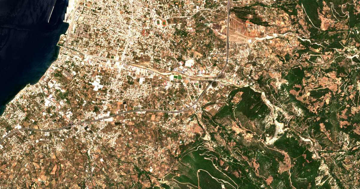 Satellitenkarte von Ágios Stéfanos